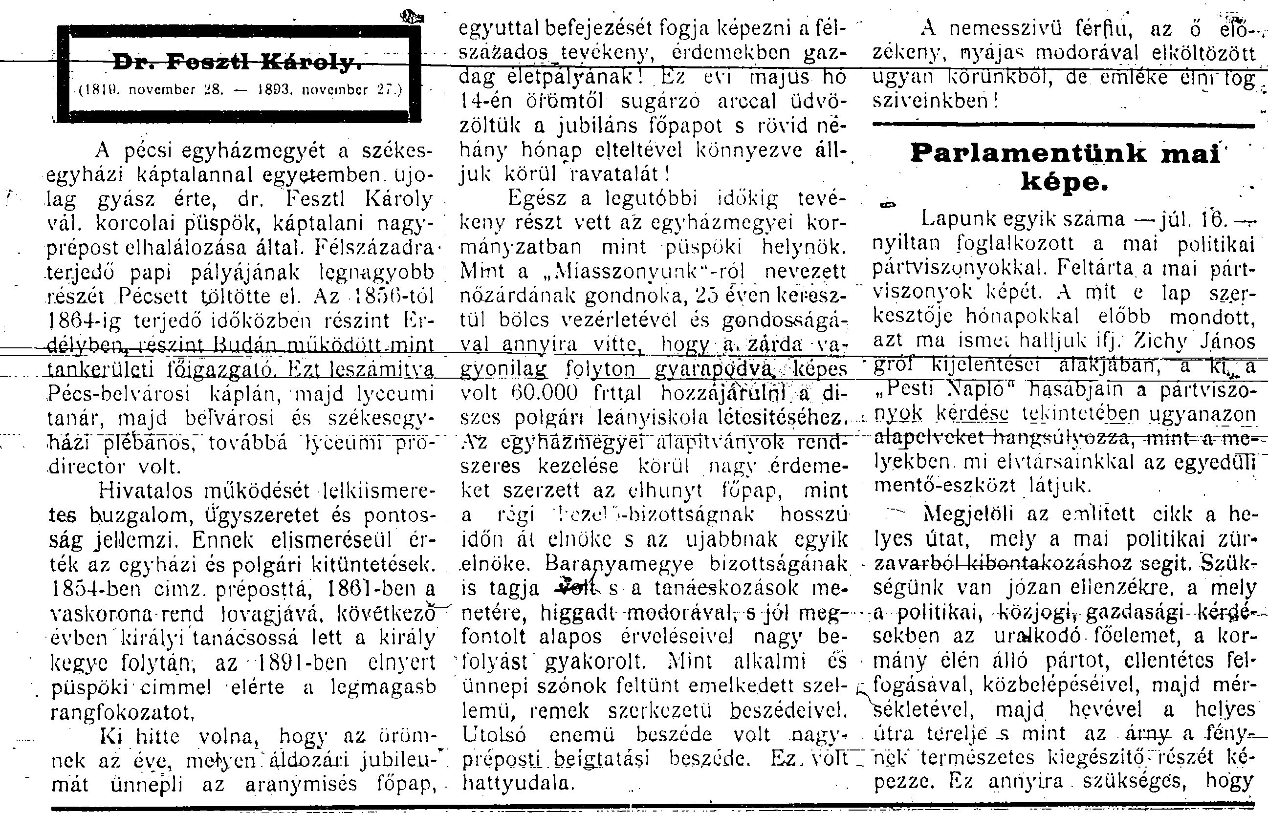 Dr. Fesztl Károly