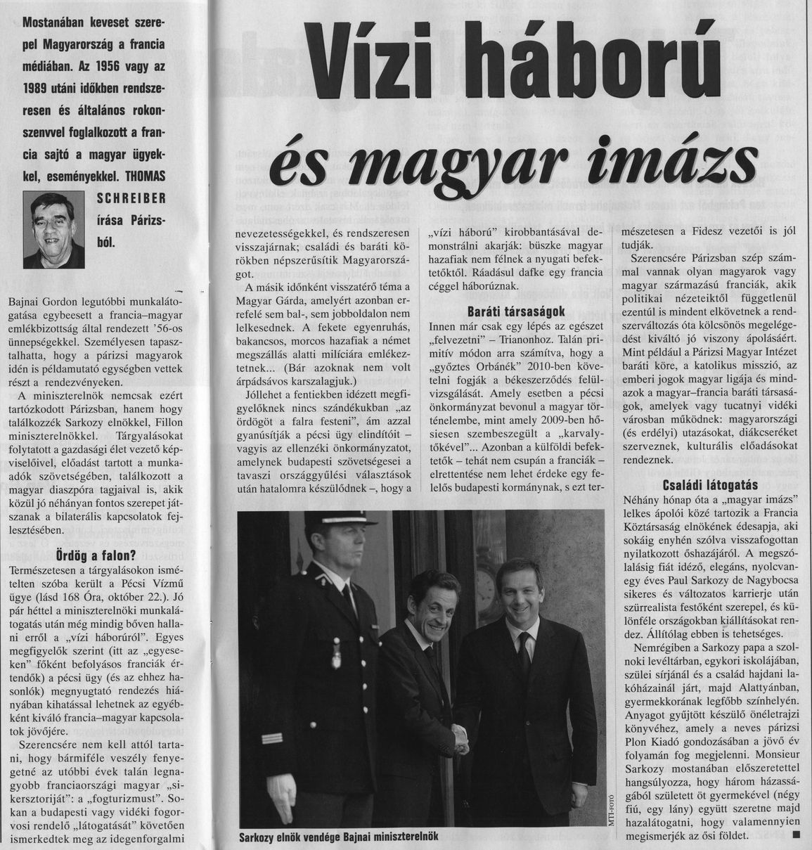 Vízi háború és magyar imázs