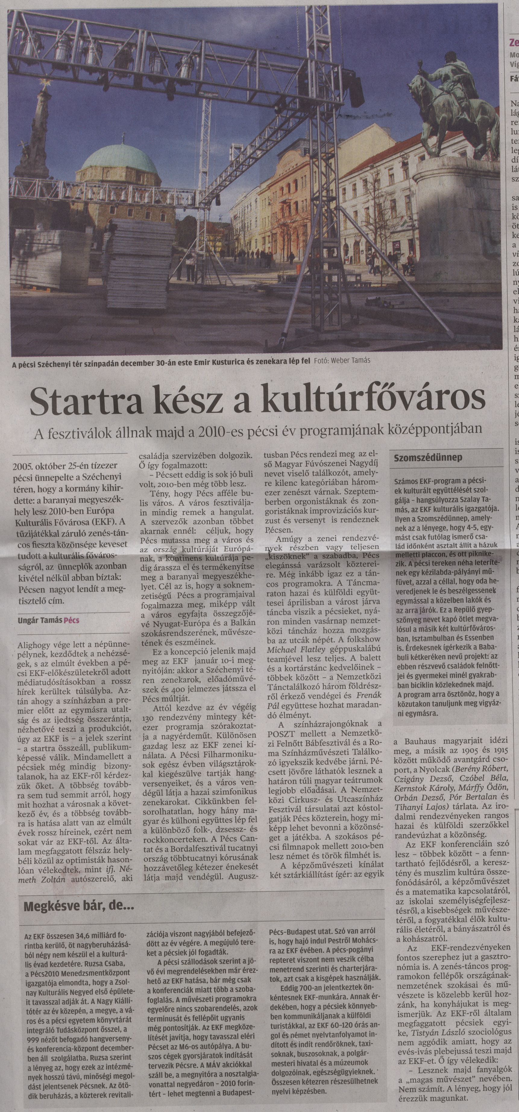Startra kész a kultúrfőváros