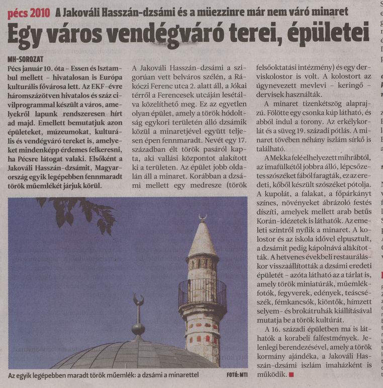Egy város vendégváró terei, épületei A Jakováli Hasszán-dzsámi és a müezzinre már nem váró minaret
