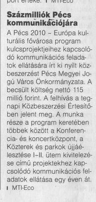 Százmilliók Pécs kommunikációjára