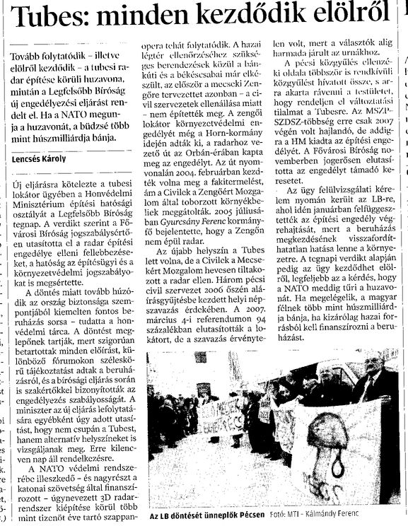 Tubes: minden kezdődik előlről