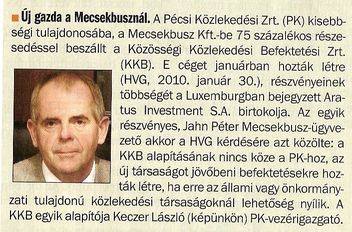 Új gazda a Mecsekbusznál
