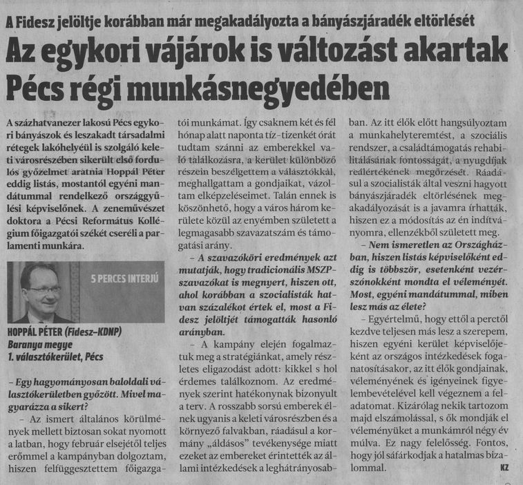Az egykori vájárok is változást akartak Pécs régi munkásnegyedében