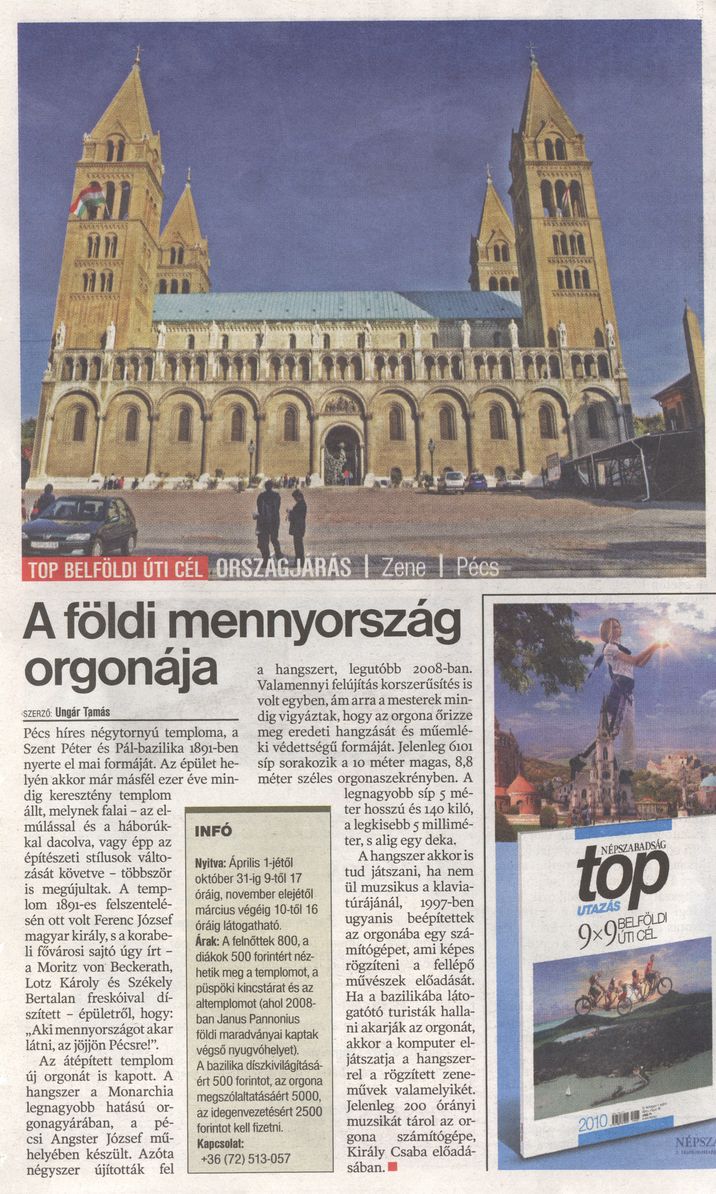 A földi mennyország orgonája