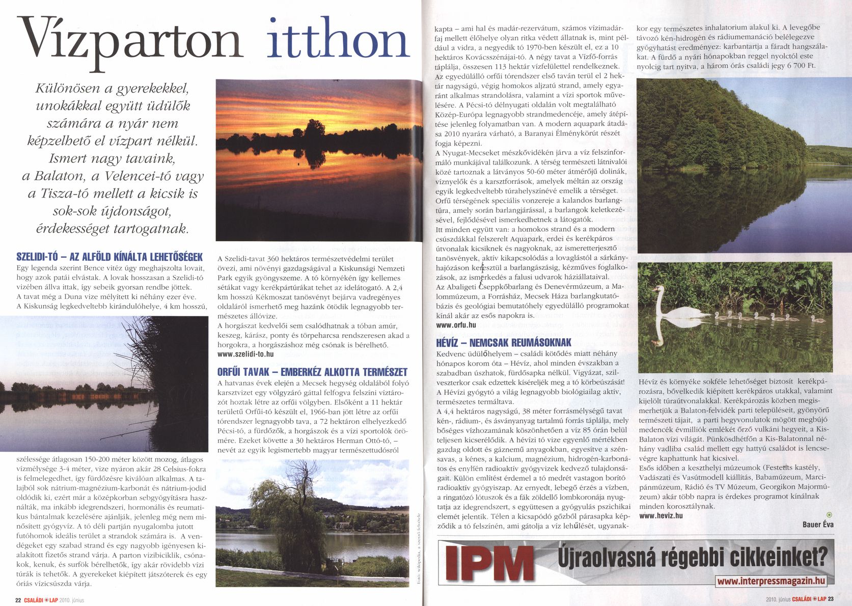 Vízparton itthon