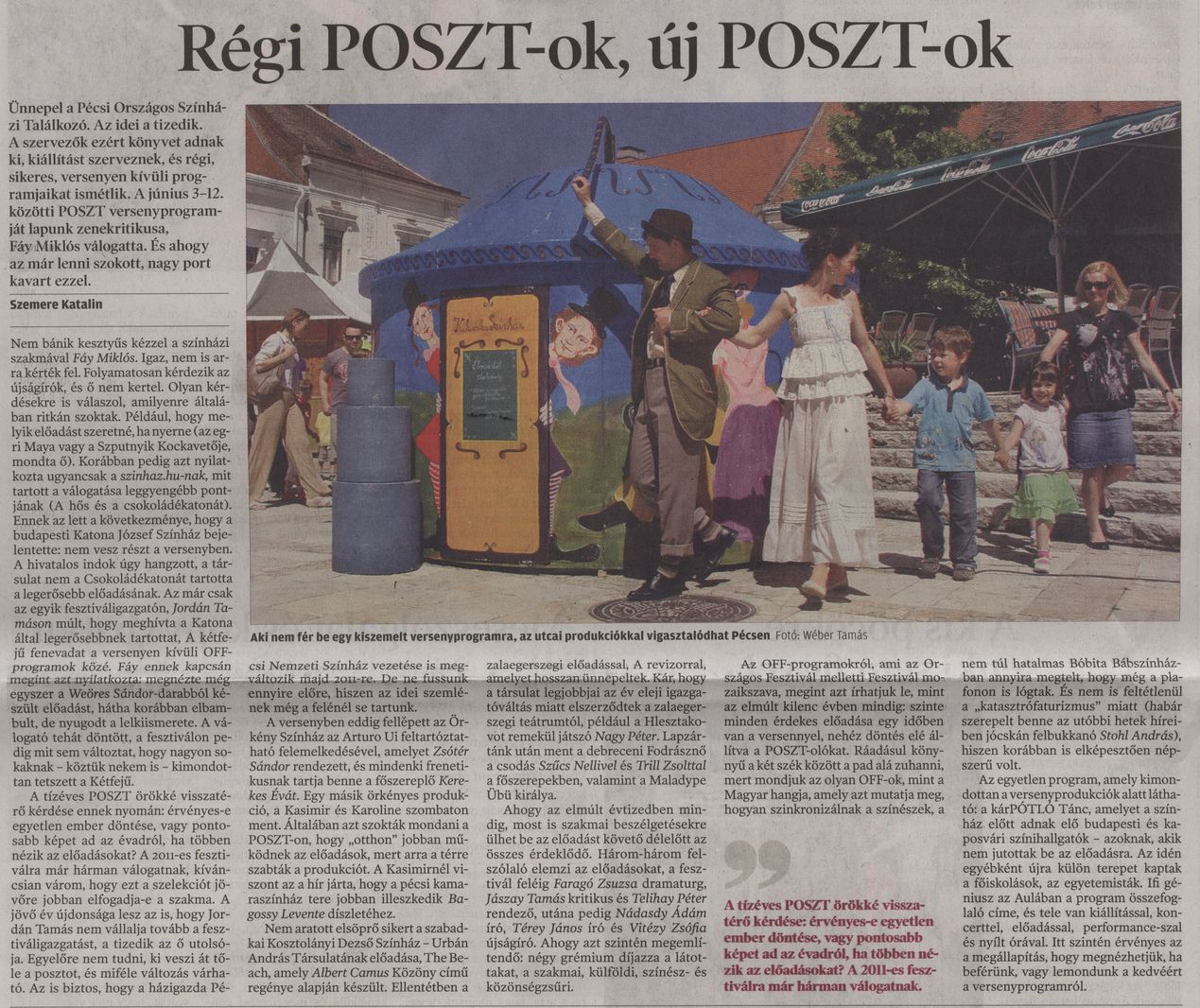 Régi POSZT-ok, új POSZT-ok