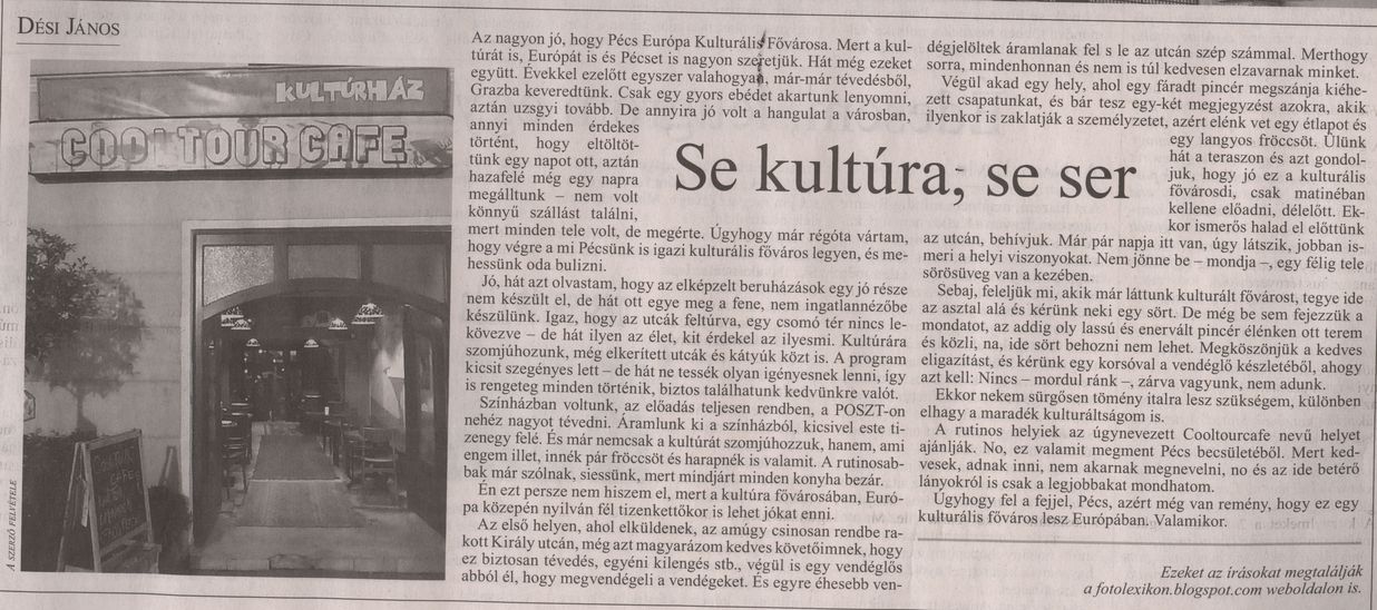 Se kultúra, se ser