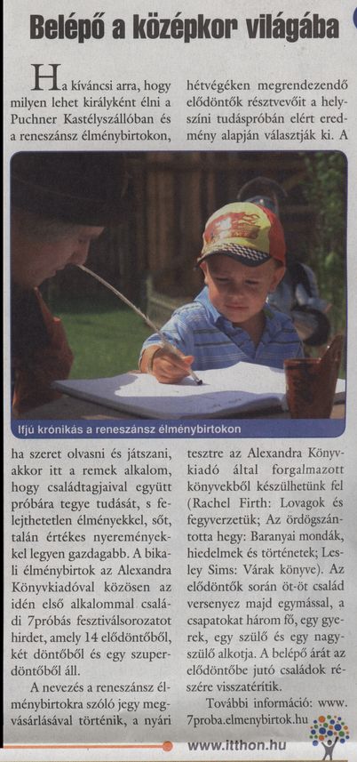 Belépő a középkor világába