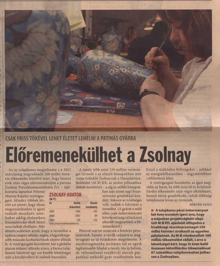 Előremenekülhet a Zsolnay