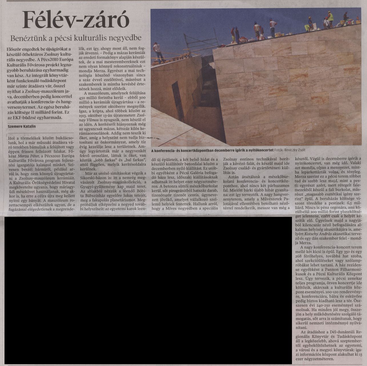 Félév-záró Benéztünk a pécsi kulturális negyedbe