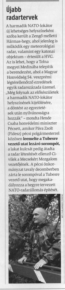 Újabb radartervek