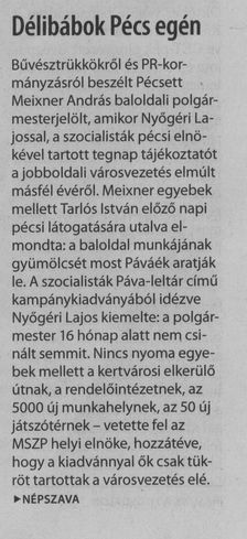 Délibábok Pécs egén