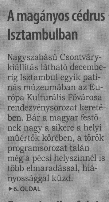 A magányos cédrus Isztambulban
