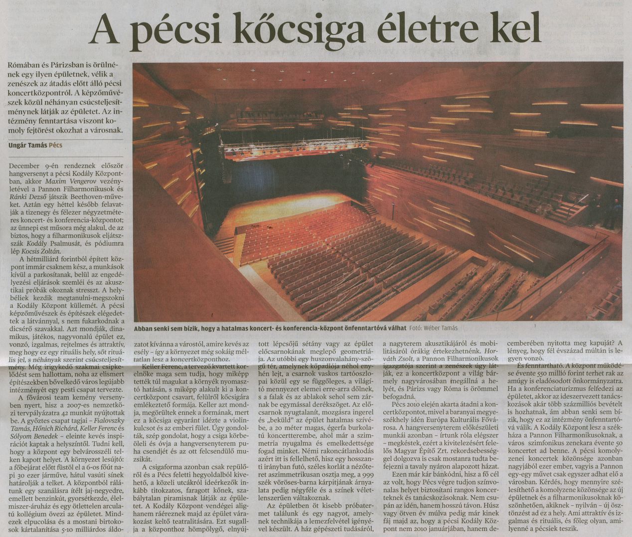 A pécsi kőcsiga életre kel