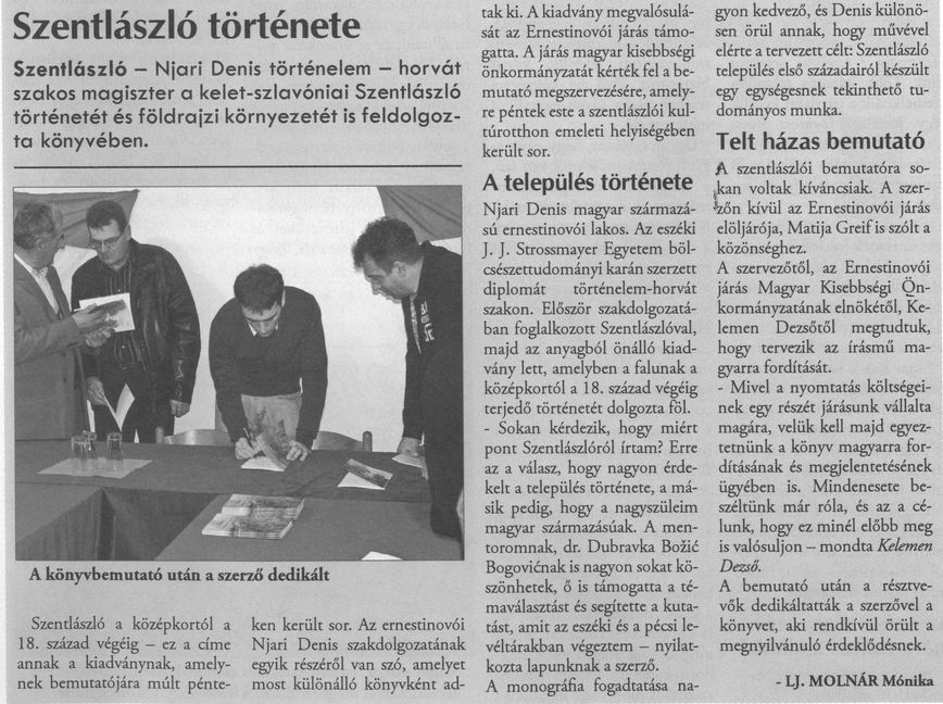 Szentlászló története