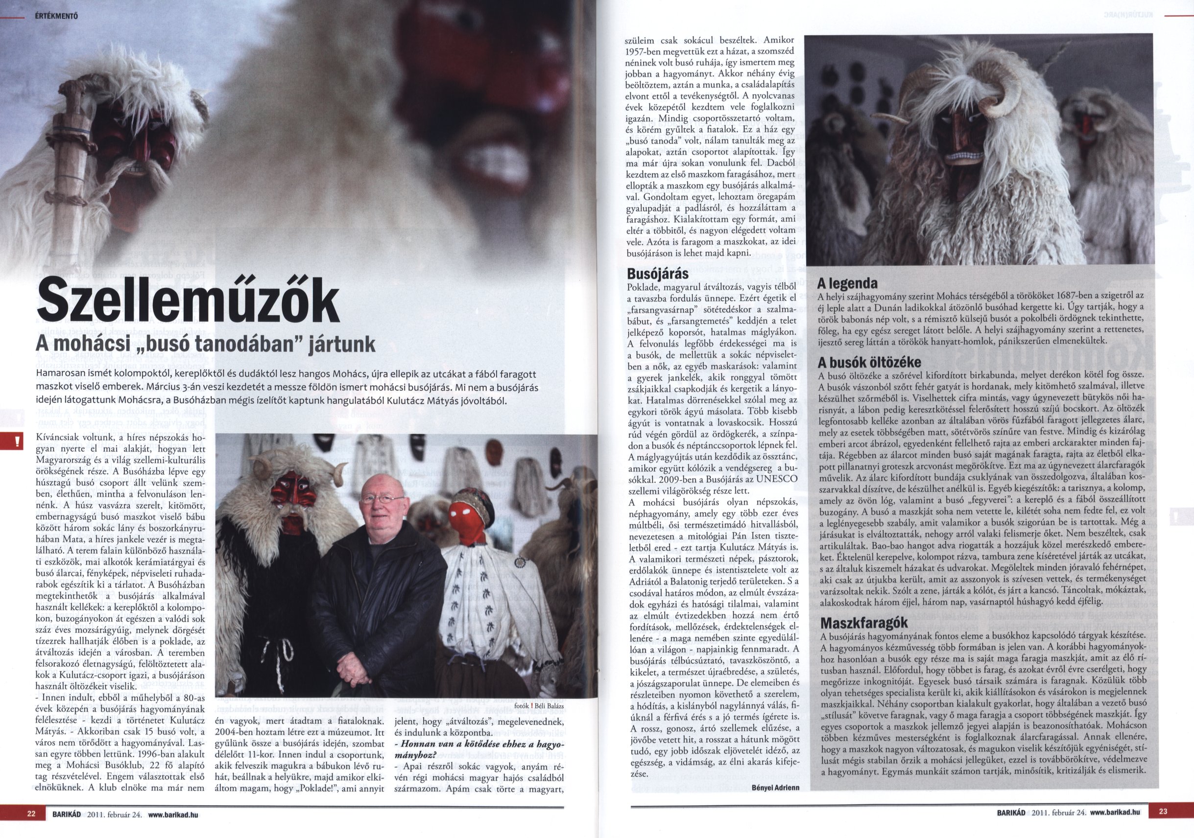 Szelleműzők : A mohácsi "busó tanodában" jártunk