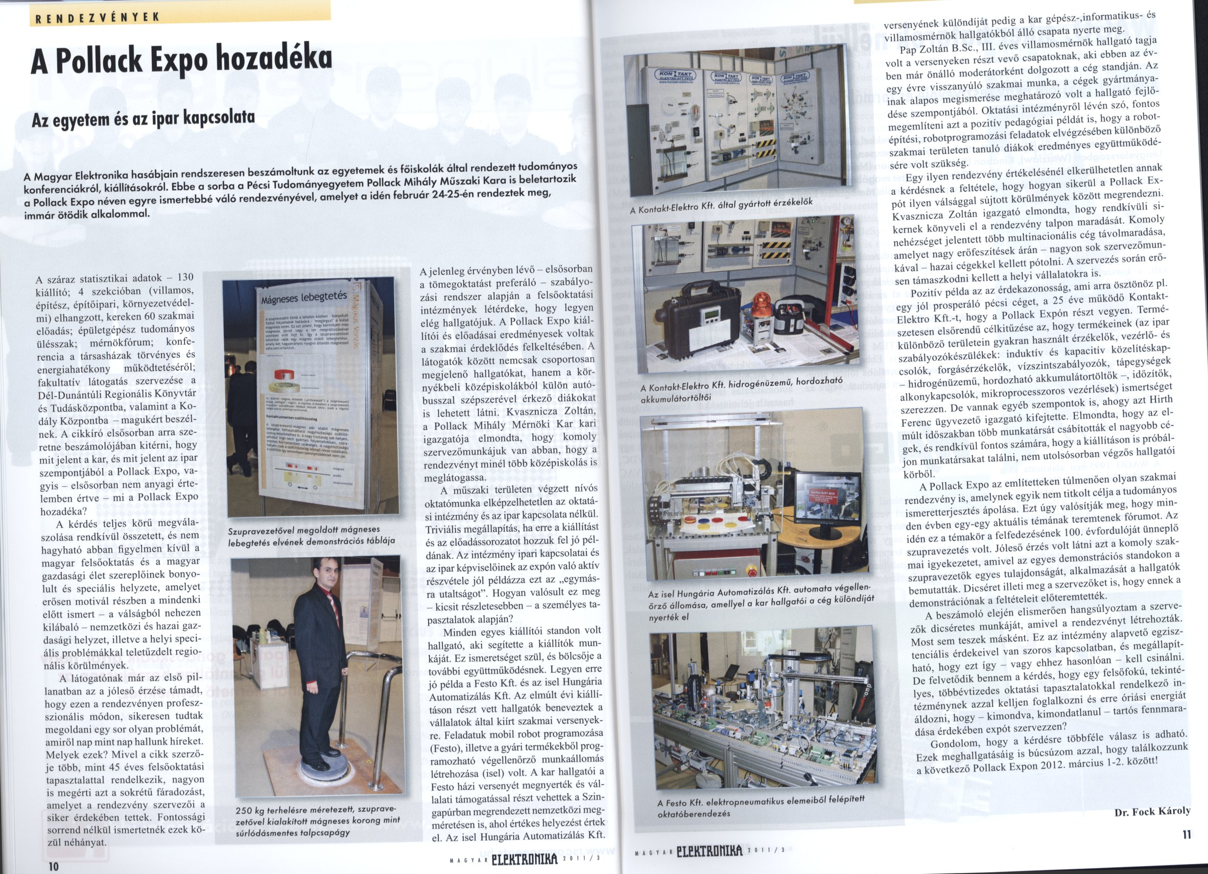 A Pollack Expo hozadéka : Az egyetem és az ipar kapcsolata