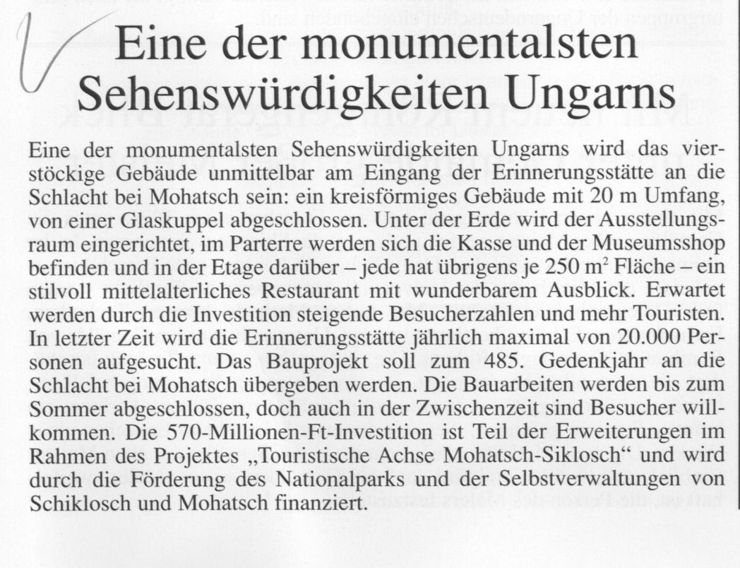 Eine der monumentalsten Sehenswürdigkeiten Ungarns