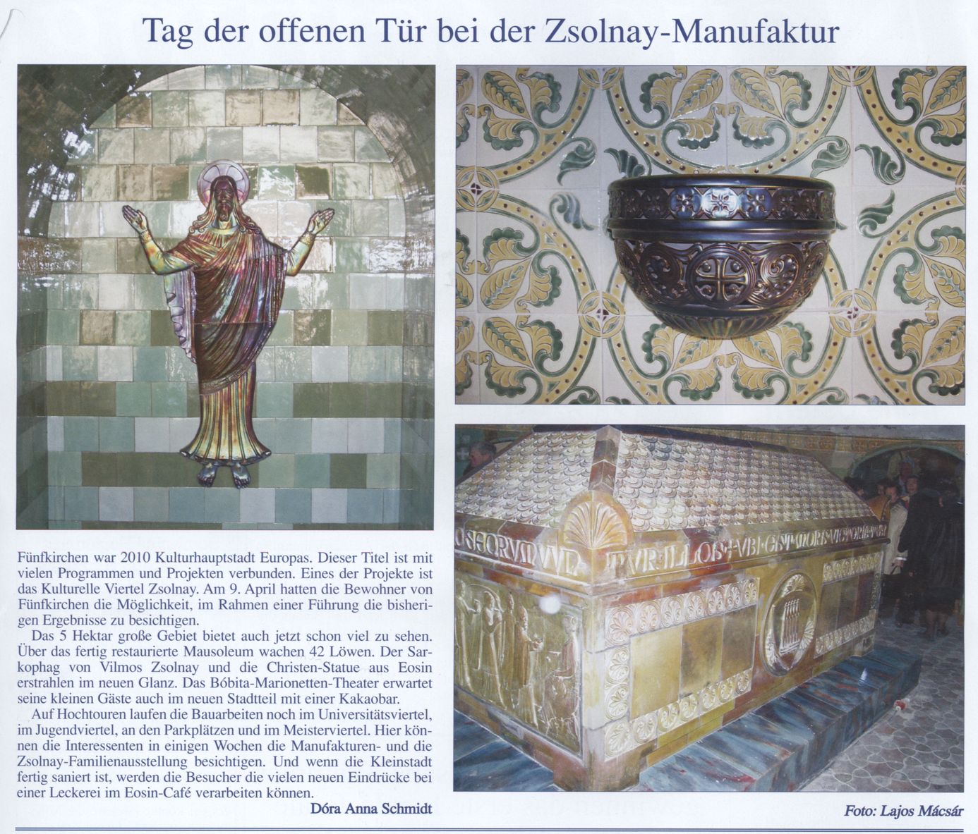 Tag der offenen Tür bei der Zsolnay-Manufaktur