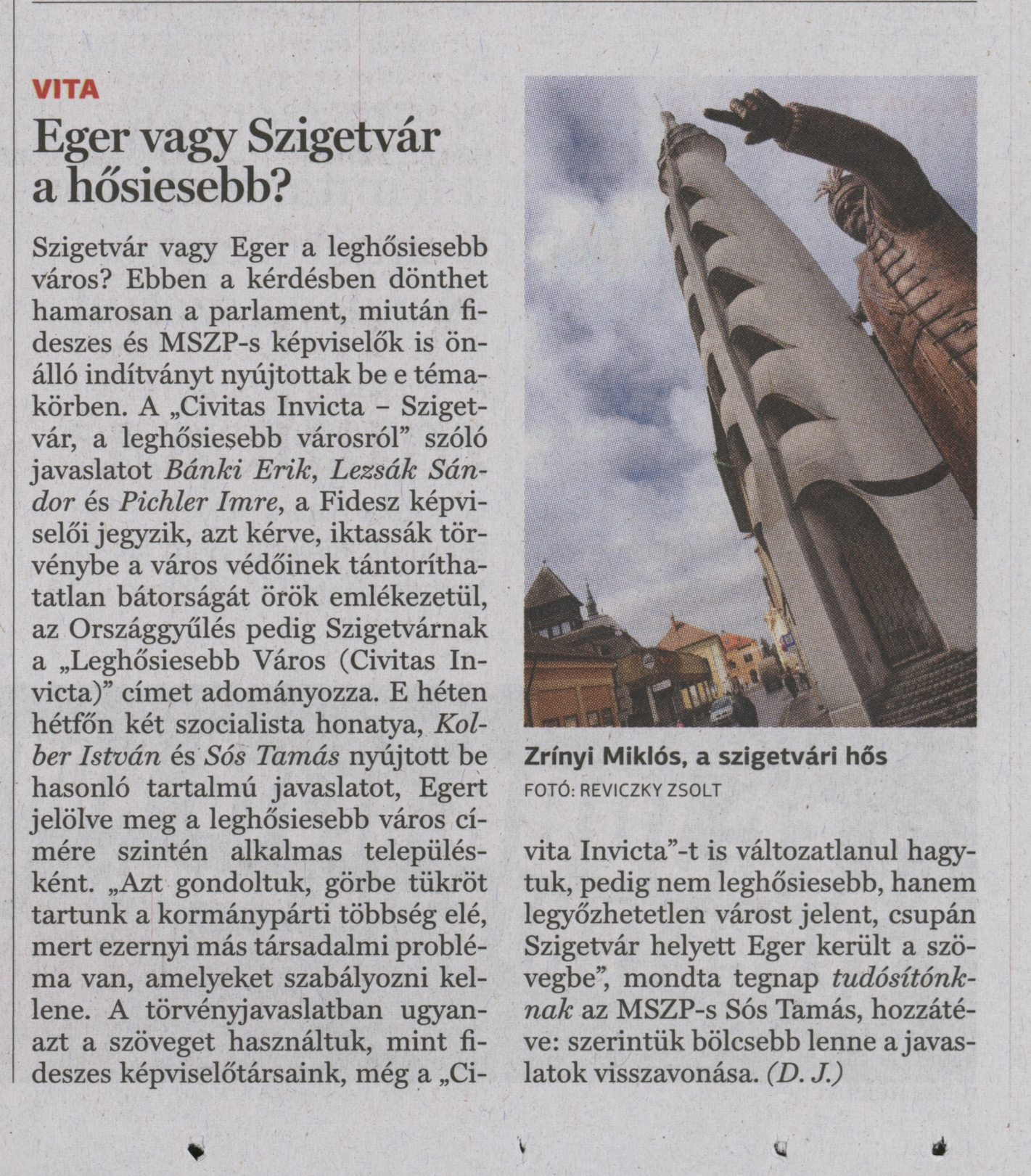 Eger vagy Szigetvár hősiesebb?