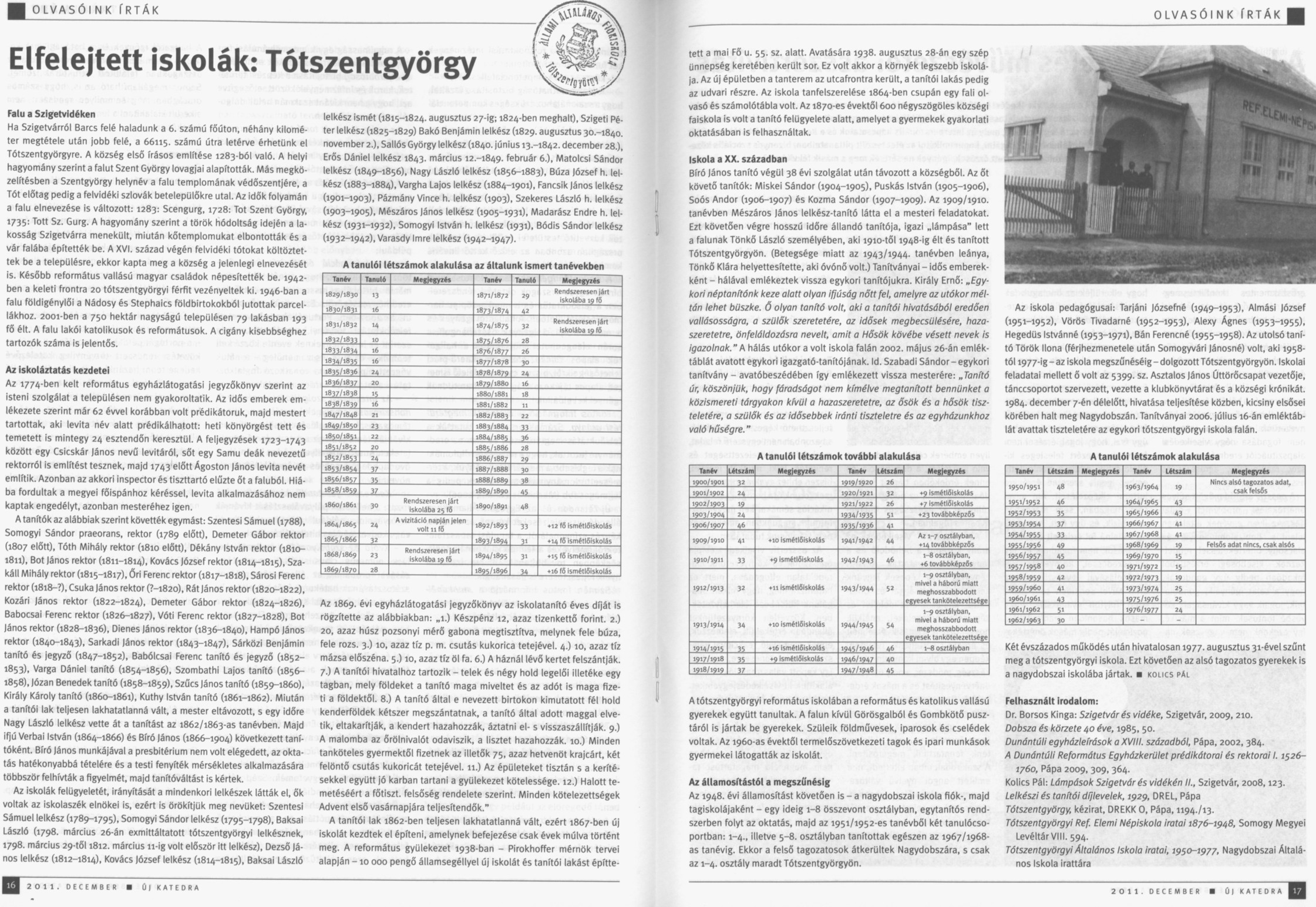 Elfelejtett iskolák: Tótszentgyörgy