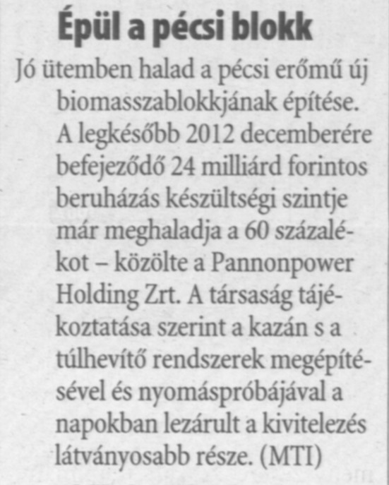Épül a pécsi blokk