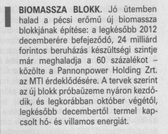 Biomassza blokk