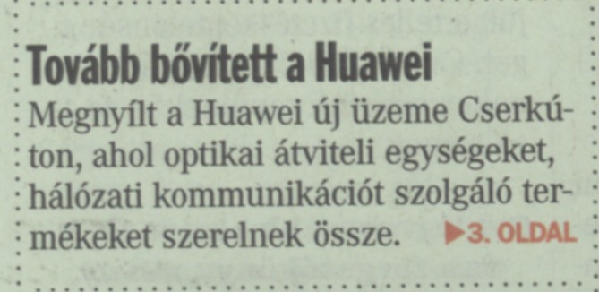 Tovább bővített a Huawei