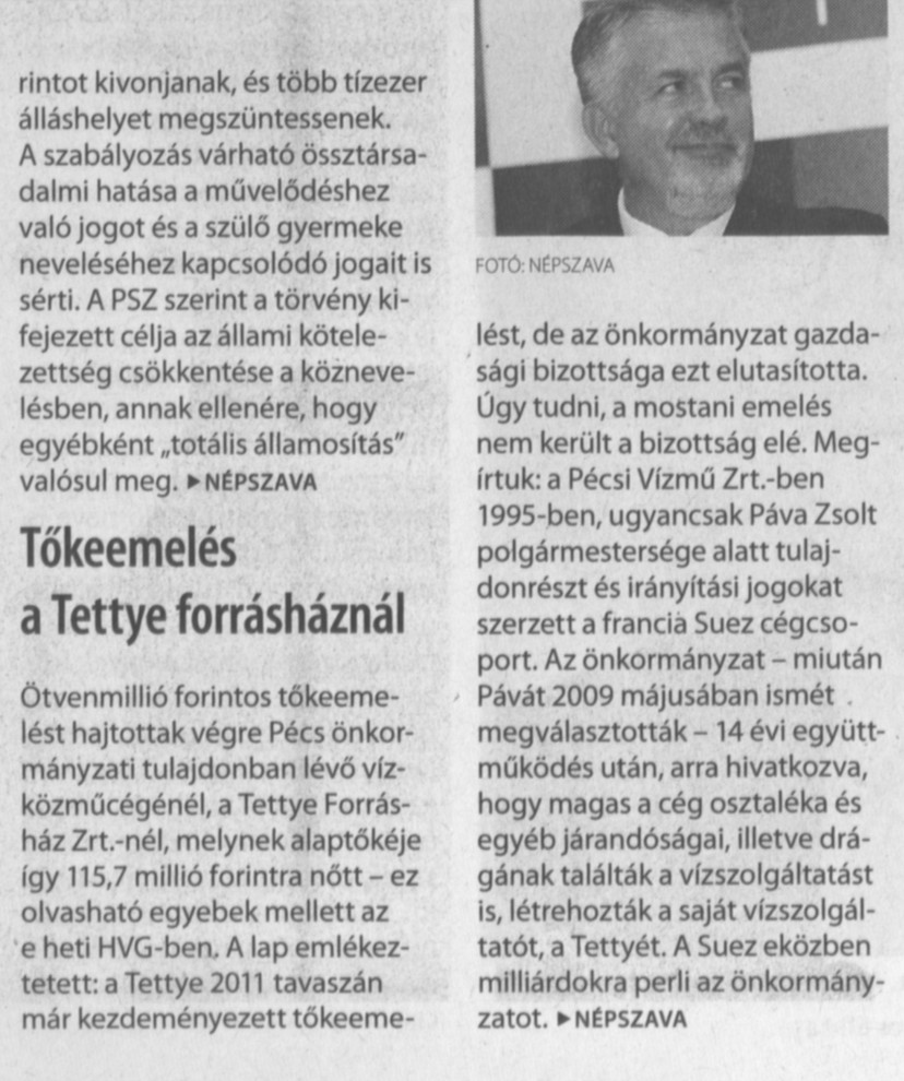 Tőkeemelés a Tettye forrásháznál