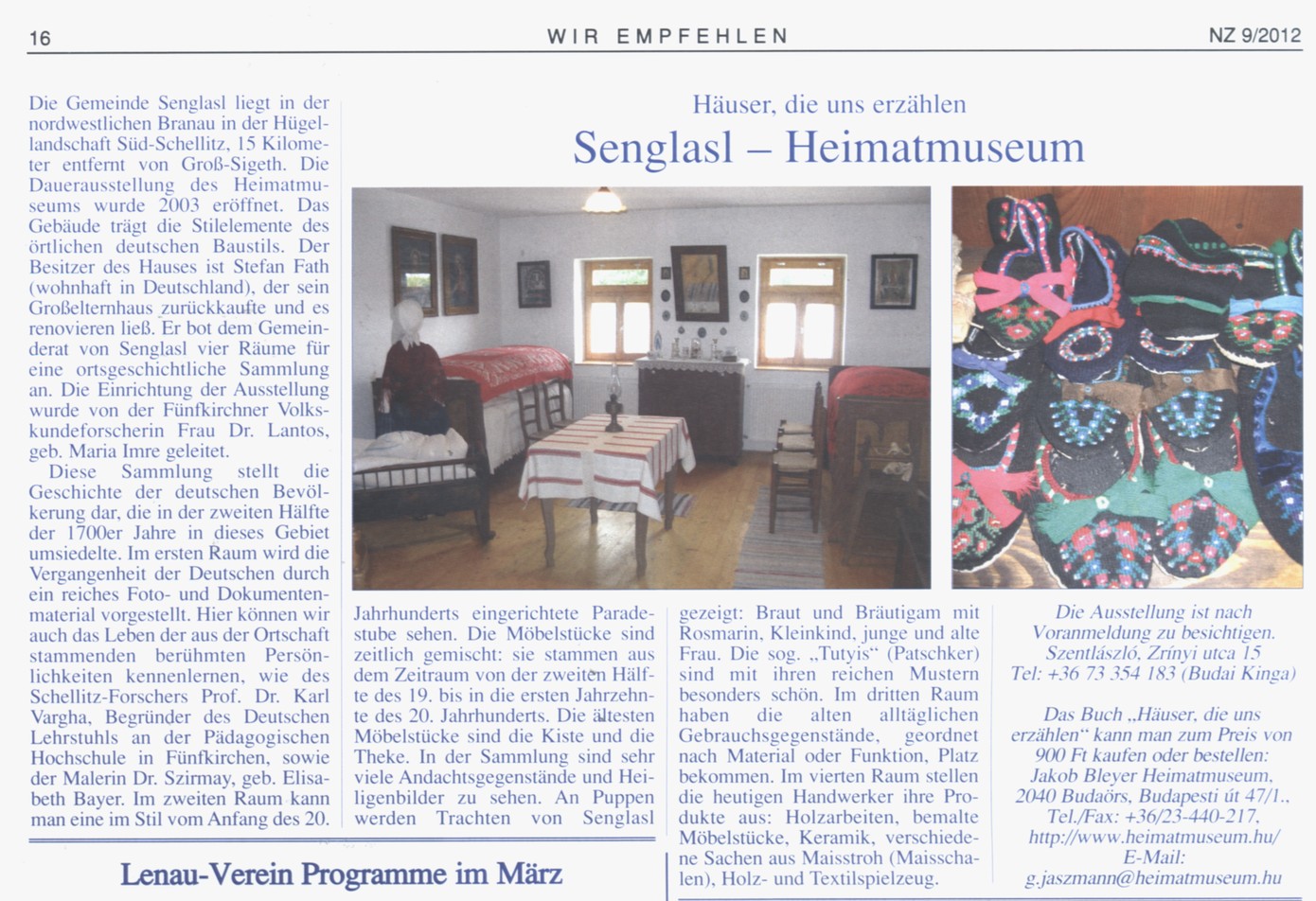 Senglasl - Heimatmuseum Häuser, die uns erzählen