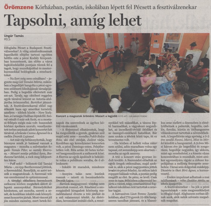 Tapsolni, amíg lehet