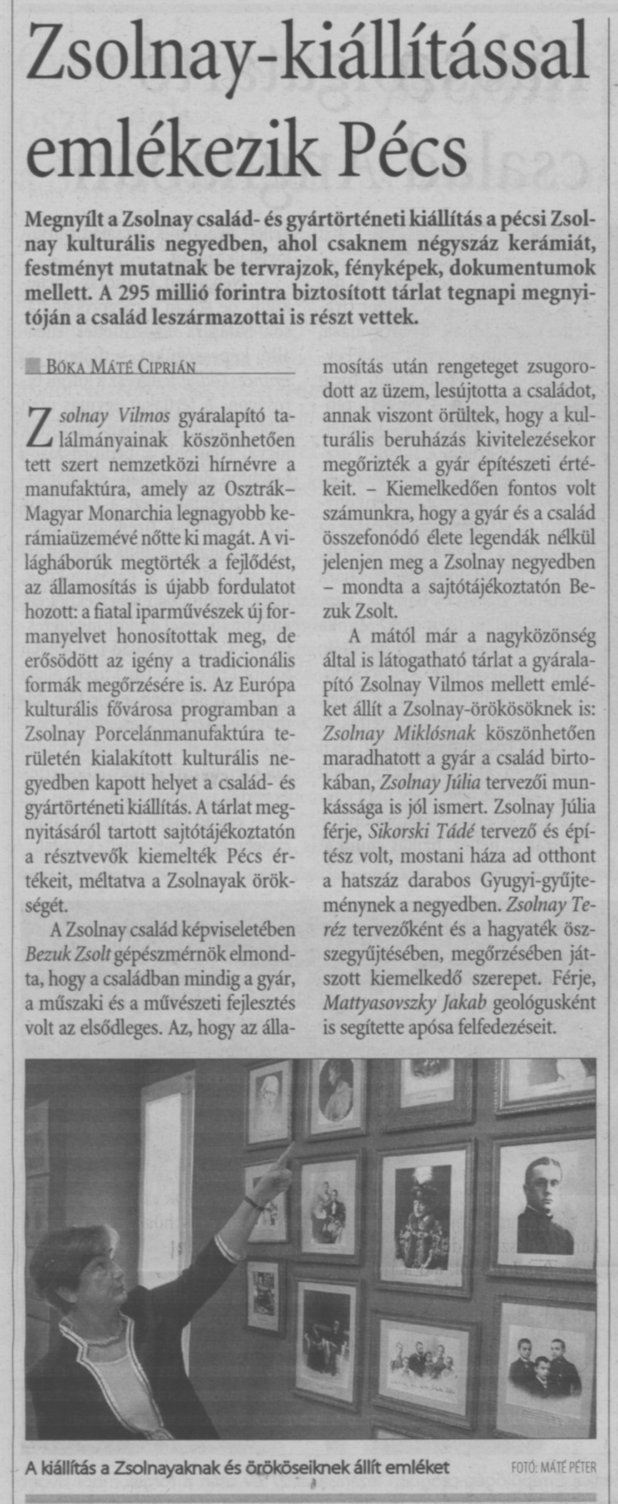 Zsolnay-kiállítással emlékezik Pécs