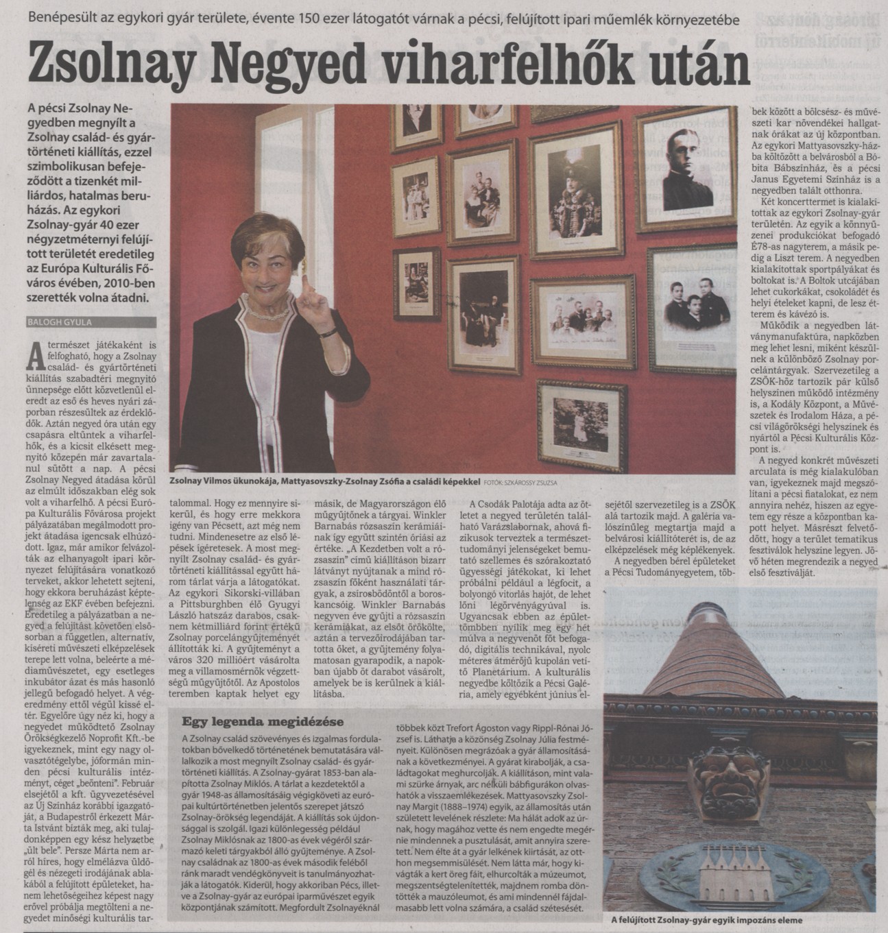 Zsolnay Negyed viharfelhők után