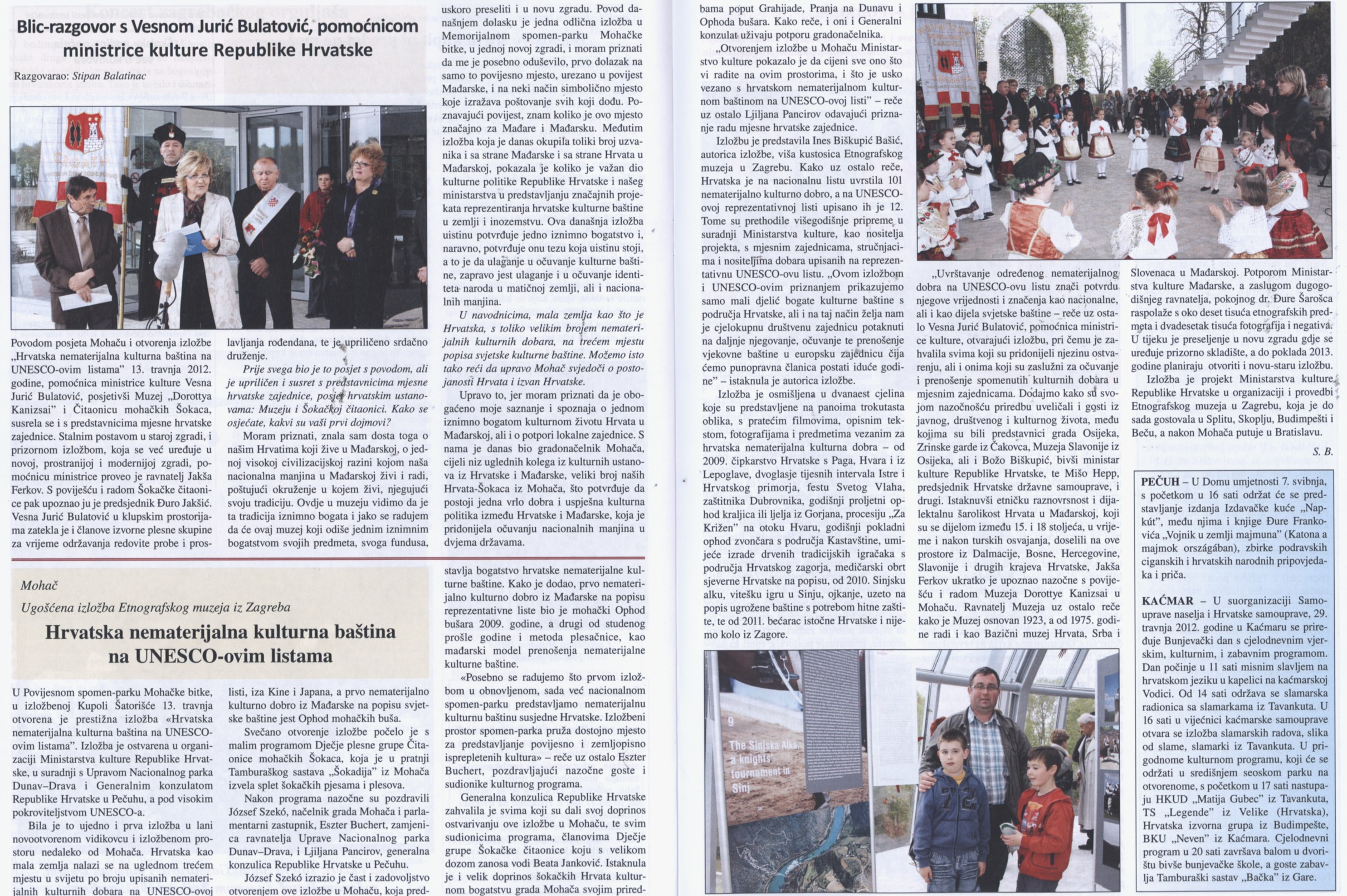Blic-razgovor Vesnom Jurić Bulatović, pomoćnicom ministrice kulture Republike Hrvatske