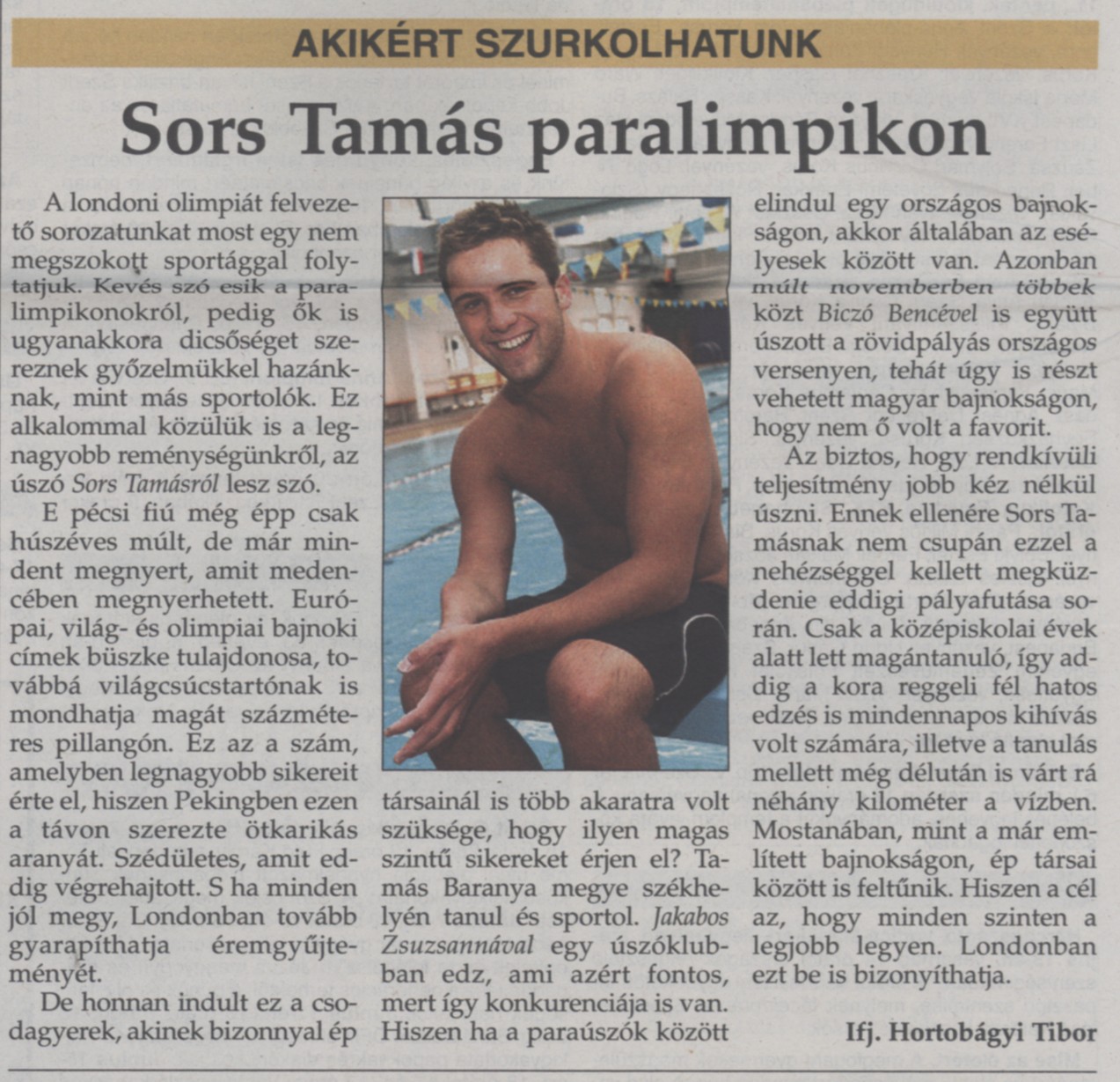 Sors Tamás paralimpikon