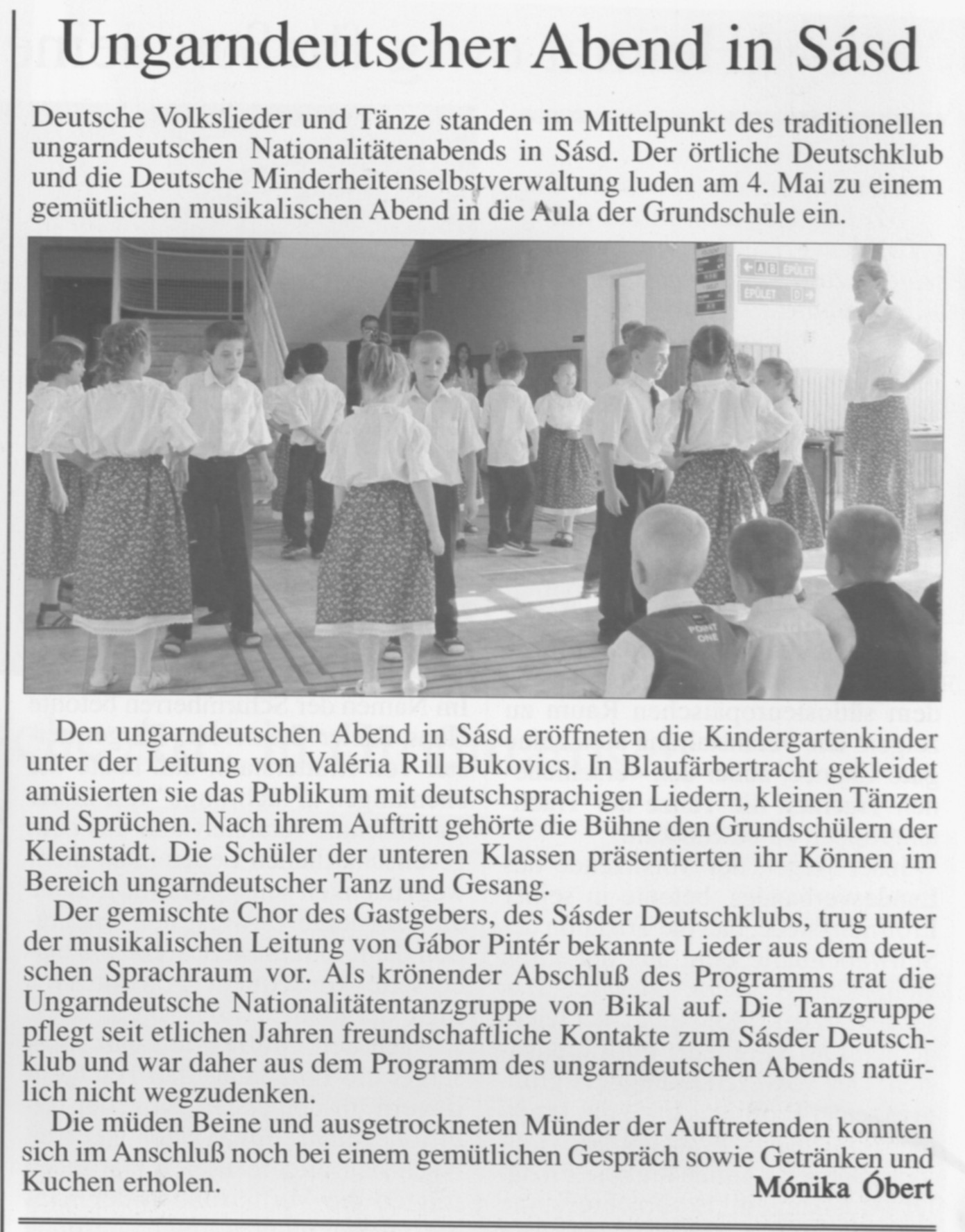 Ungarndeutscher Abend in Sásd
