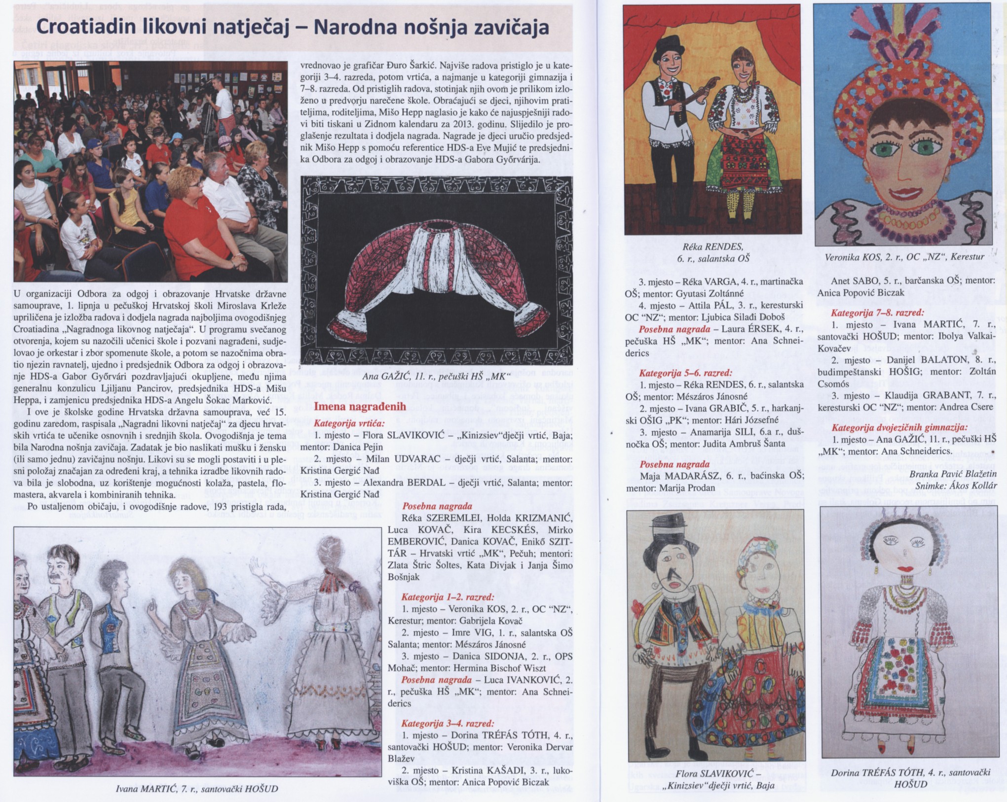 Croatiadin likovni natječaj - Narodna nošnja zavičaja