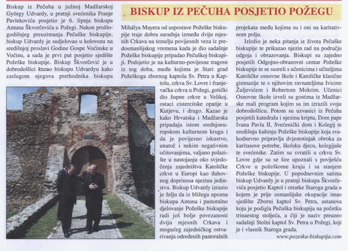 Biskup iz Pečuha posjetio Požegu