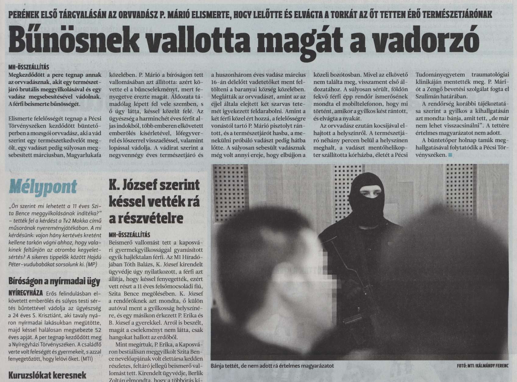 Bűnösnek vallotta magát a vadorzó