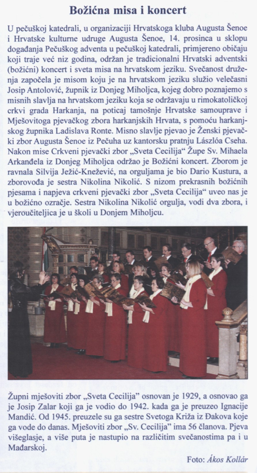 Božićna misa i koncert