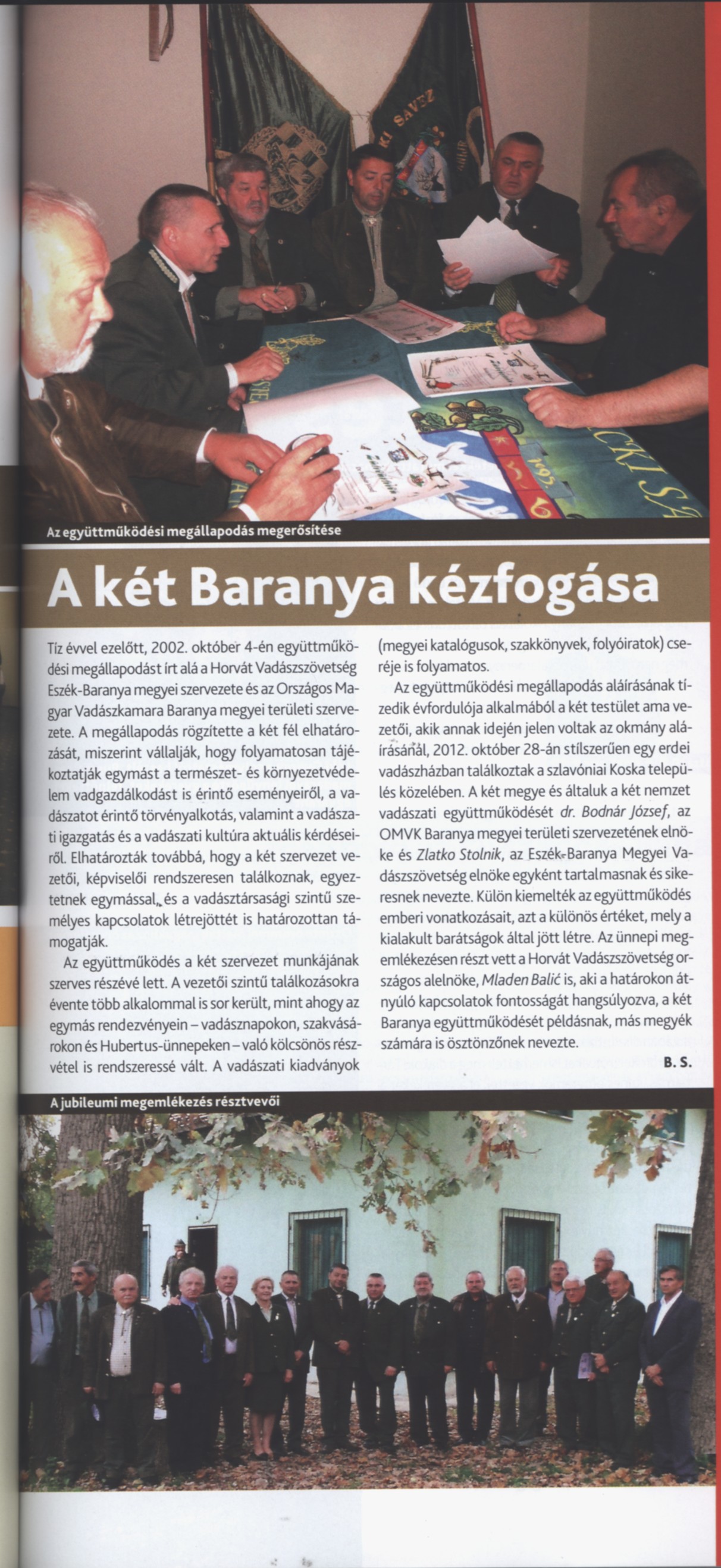 A két Baranya kézfogása