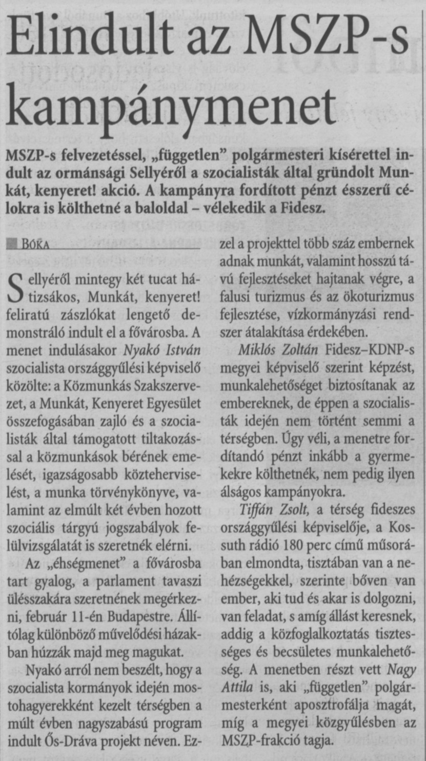 Elindult az MSZP-s kampánymenet