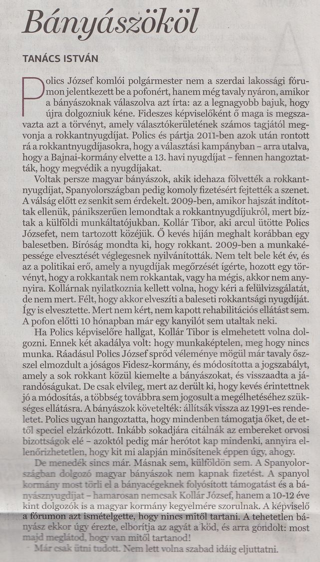 Bányászököl