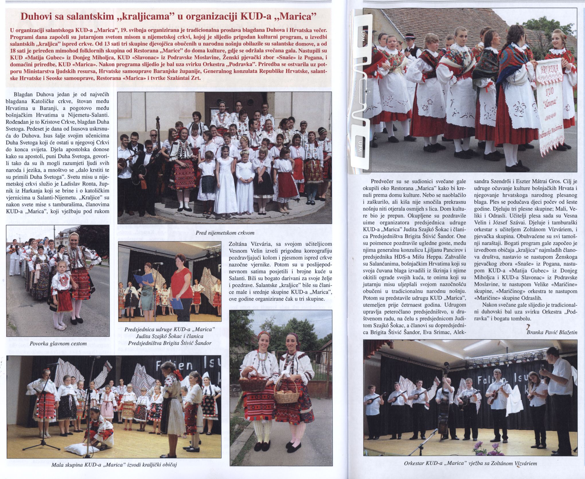 Duhovi sa salantaskim "krljicama" u organizaciji KUD-a "Marica"