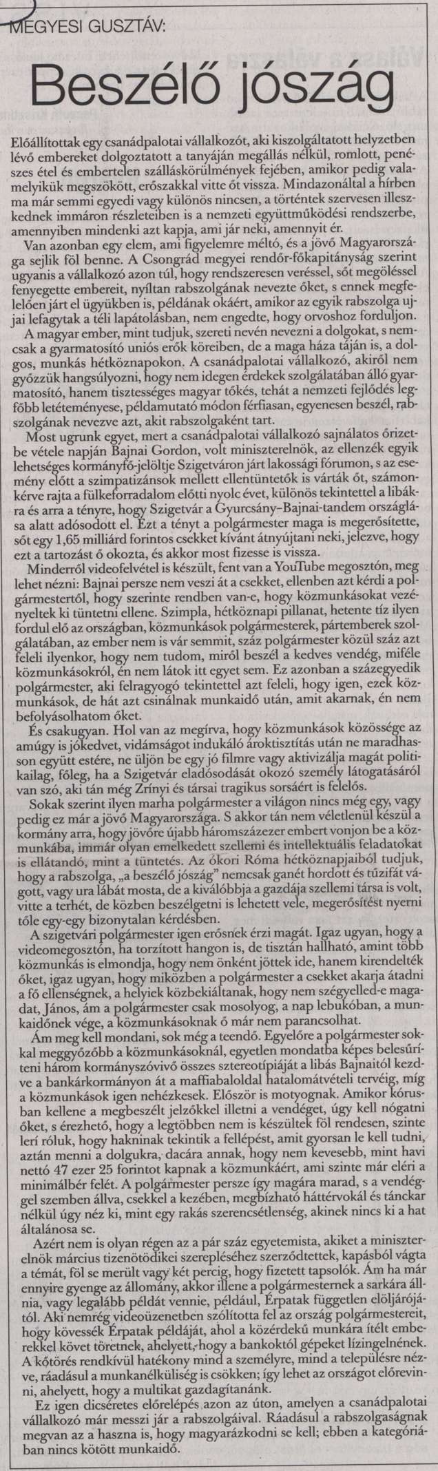 Beszélő jószág