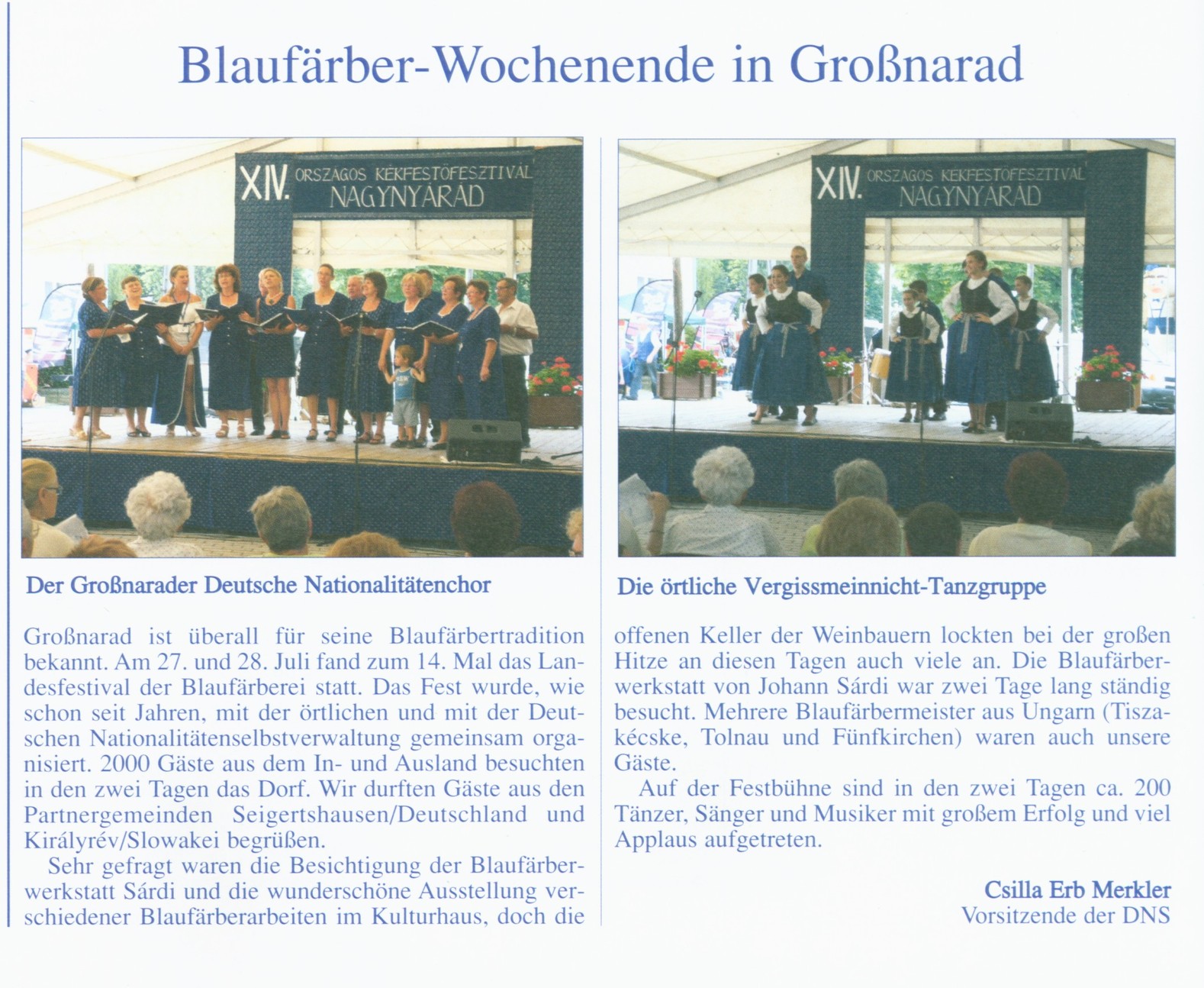 Blaufärber-Wochenende in Großnarad