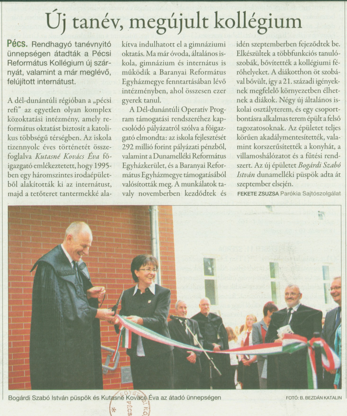 Új tanév, megújult kollégium