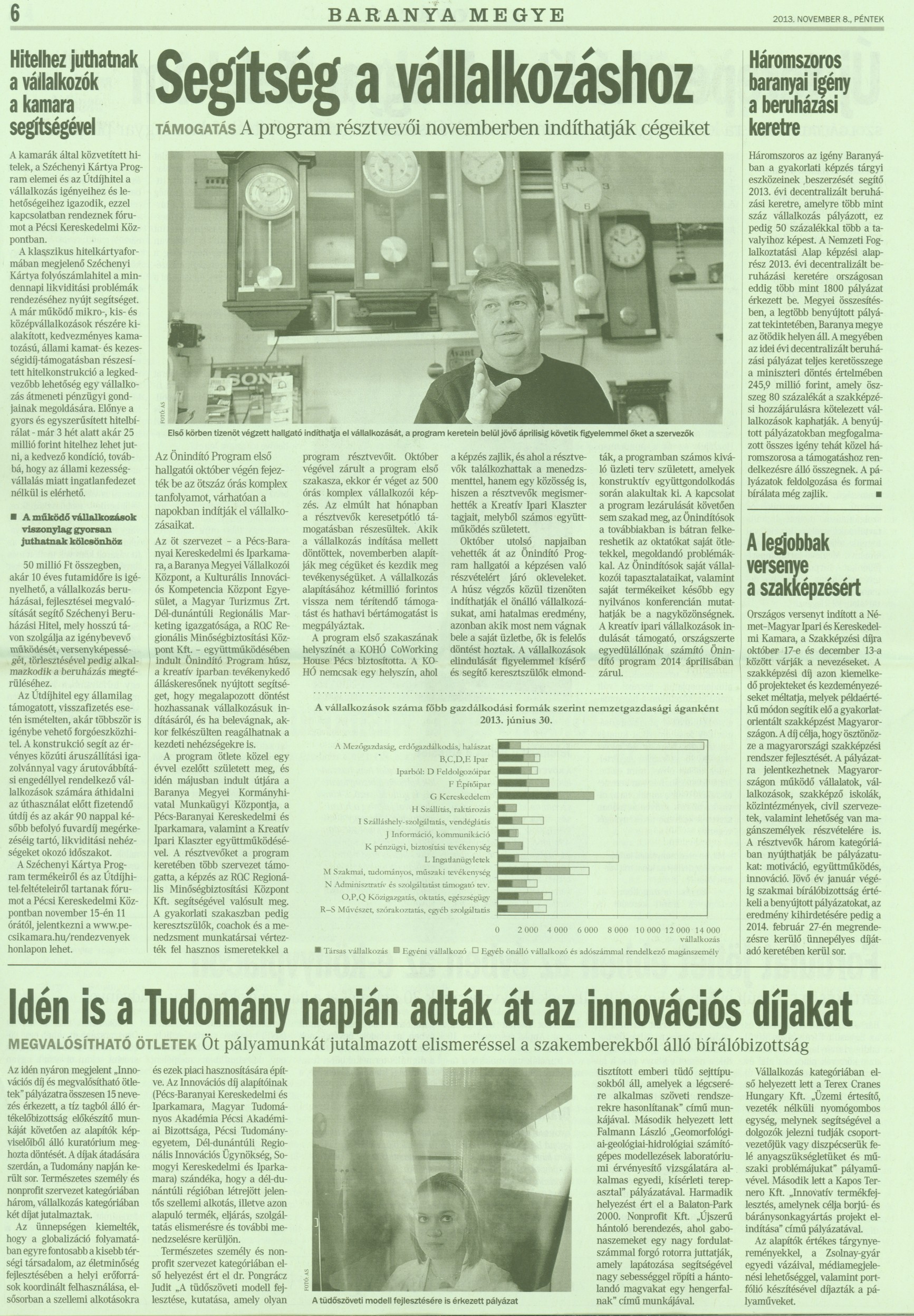 Segítség a vállalkozáshoz A pogram résztvevői novemberben indíthatják cégeiket