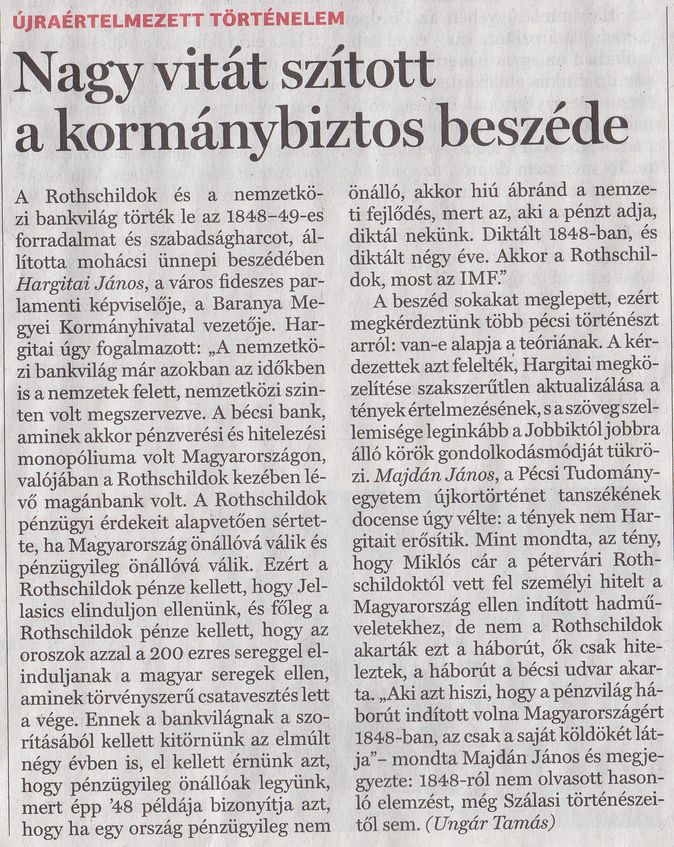 Újraértelmezett történelem. Nagy vitát szított a kormánybiztos személye